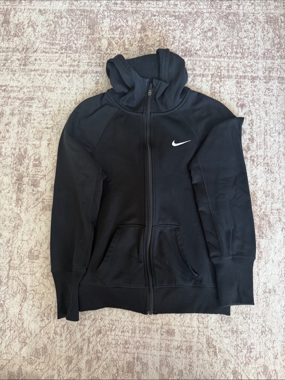 Nike Black Full-Zip Bomber Hoodie Jacket